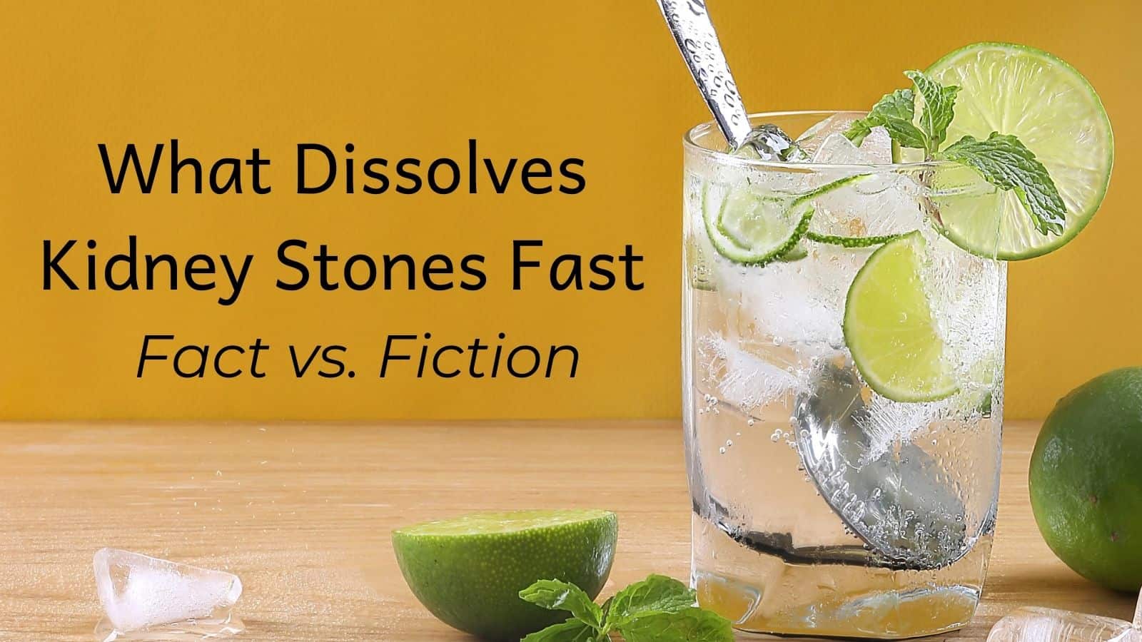 Does lemon juice dissolve kidney deals stones